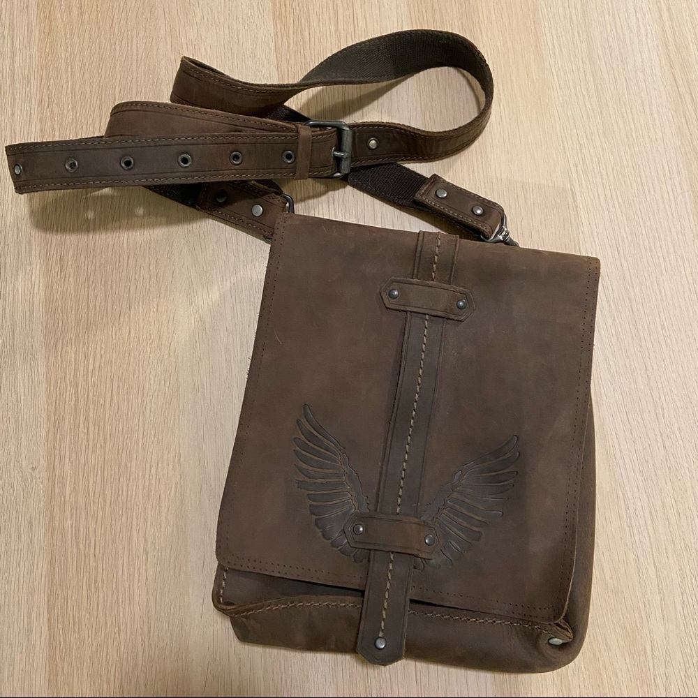 Vintage Fossil Crossbody Messenger bag